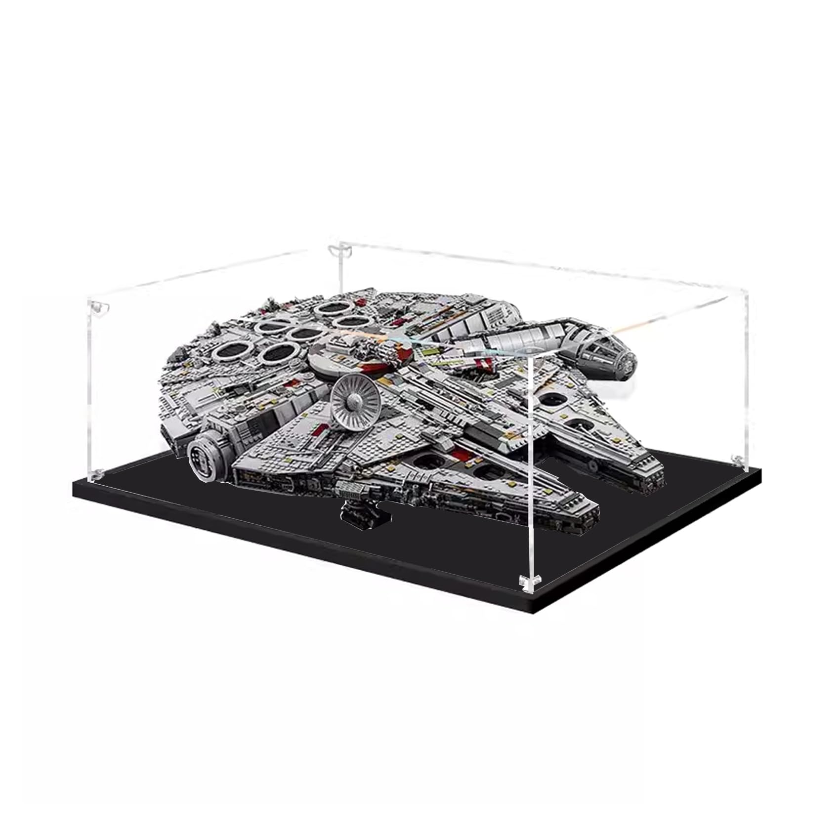 Acrylic Display Case for Lego Star Wars Millennium Falcon 75192- Showcase, Protect & Decorate Model with Dustproof Storage (Transparent A(85*65*25))