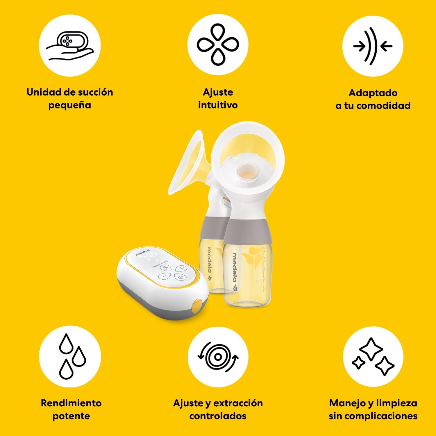 Medela Freestyle Mini Classic extractor de leche eléctrico doble con batería recargable