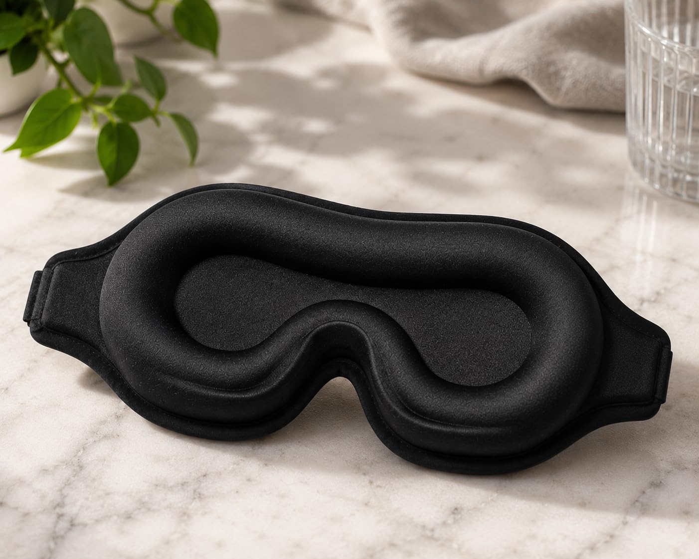 3D Contoured Sleep Eye Mask – 100% Blackout Sleeping Mask with Adjustable Elastic Strap, Soft Memory Foam Eye Cover for Side Sleepers, Travel, Nap & Yoga, Men & Women (SM-102)-image-25
