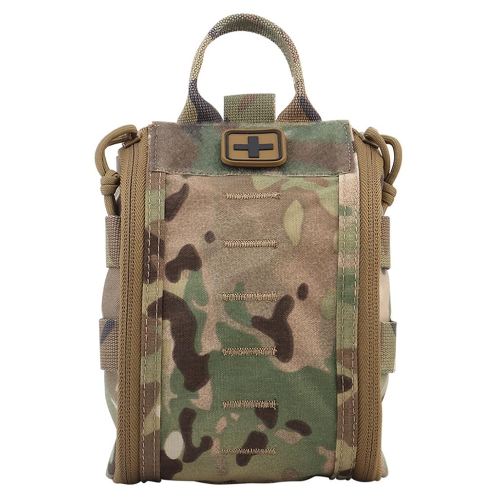 TS TAC-SKYOutdoor Army Hunting Car Camping Survival Tool Military EDC Pouch Molle Tactical First Aid Kits Medical Bag Emergency (Color : CP)