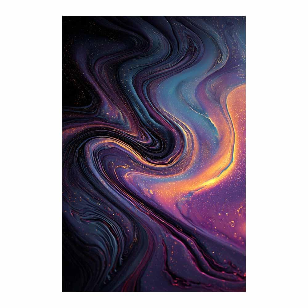 PUQAAEO Arte de pared en lienzo Vórtice decoración abstracta moderna para habitación,para baño,sala de estar,dormitorio,oficina,pasillo,（púrpura-80x120cm Sin marco
