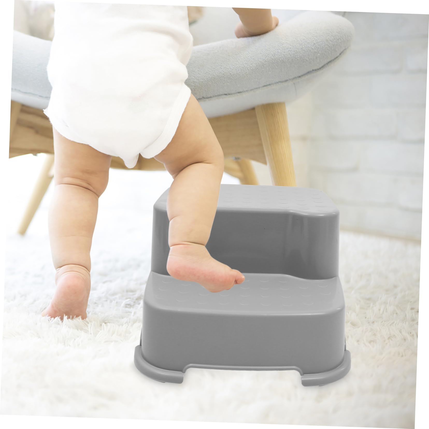 Taburete de Entrenamiento para Niños Pequeños, Antideslizante, Rojo