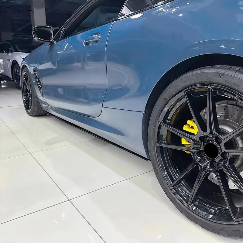 Faldas laterales premium para Serie 8 Coupe G14 G15 Sport 2019+ negro brillo 5