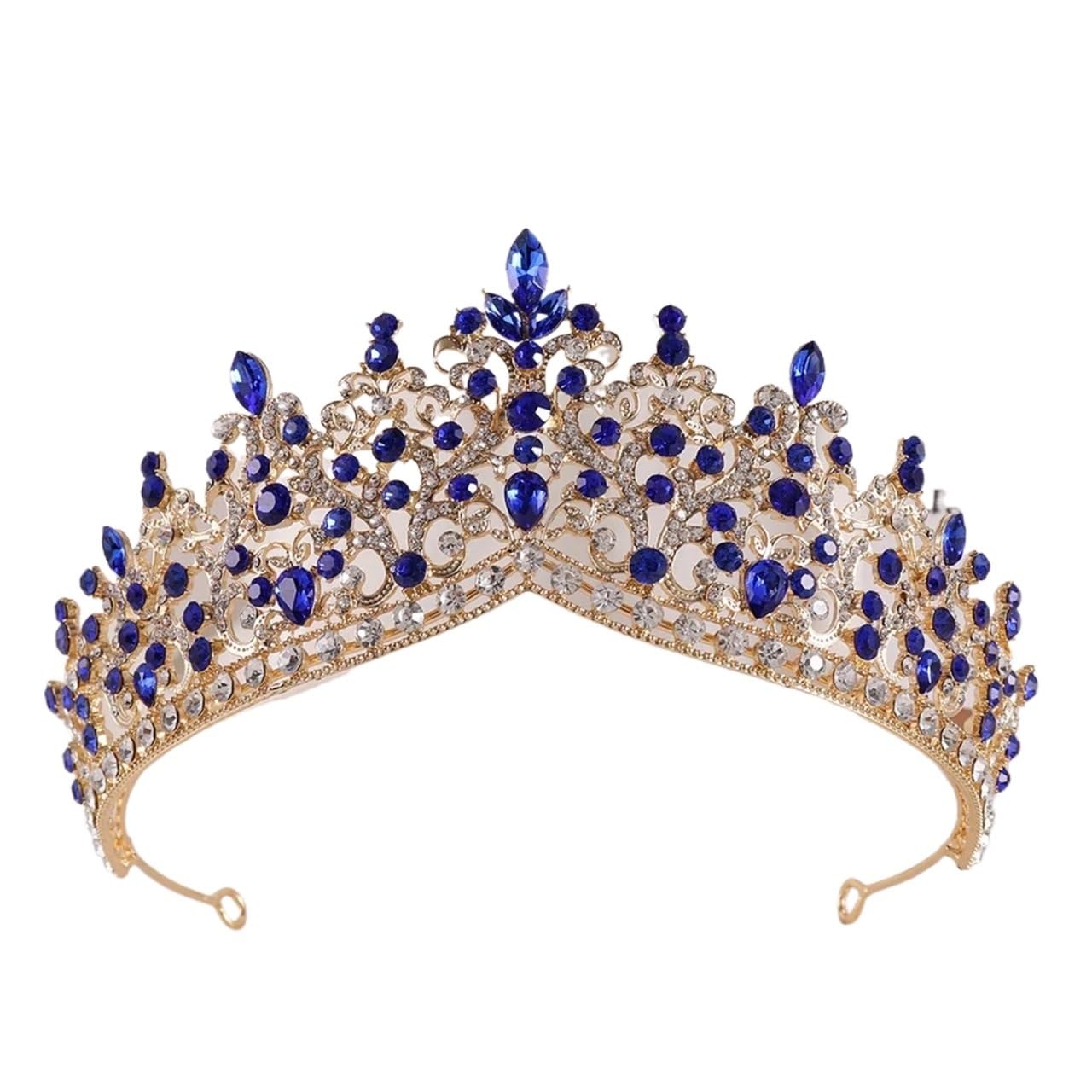 Copricapo con corona diadema di perline cristallo rosa