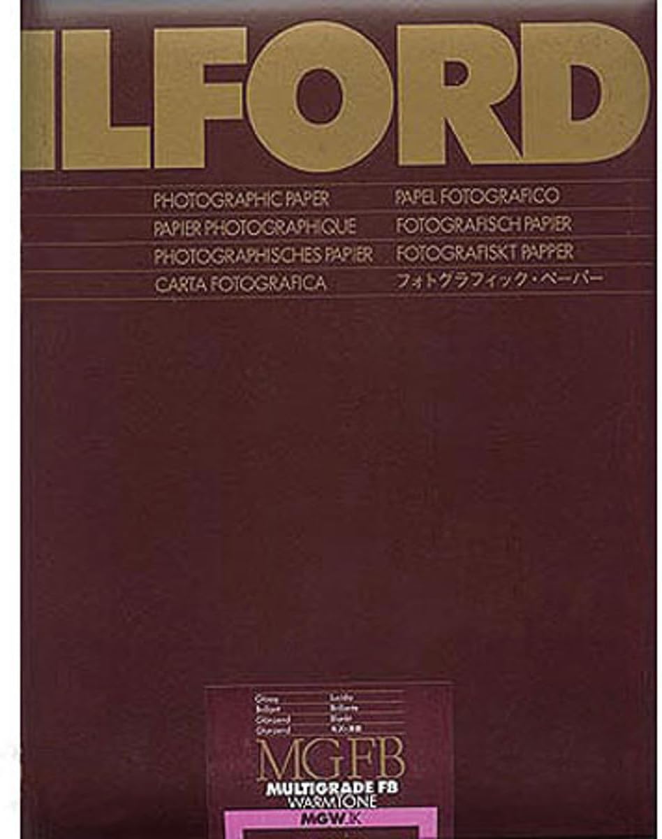 Ilford Multigrade FB Warmtone VC Variable Contrast B & W Enlarging Paper - 8x10"-25 Sheets - Glossy Surface