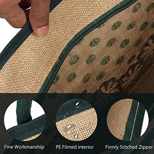 Image of DOUBLE R BAGS Jute Eco-Friendly Tote Bag: Stylish, Spacious, and Sustainable - Perfect for Everyday Errands and Adventures!