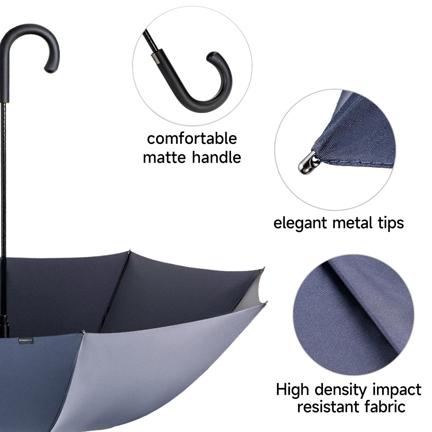 Paraguas Para Hombre - Gran paraguas resistente al viento - Apertura Automática - Superimpermeable - Resistente a los Tifones - Protección Contra la Lluvia para la Temporada de Lluvias
