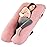 Amagoing Cooling Pregnancy Pillow for Sleeping, U Shaped Maternity Full Body Pillow for Women with Hip, Leg, Back Pain Support, Removable Cooling Cover Included (Pink)
