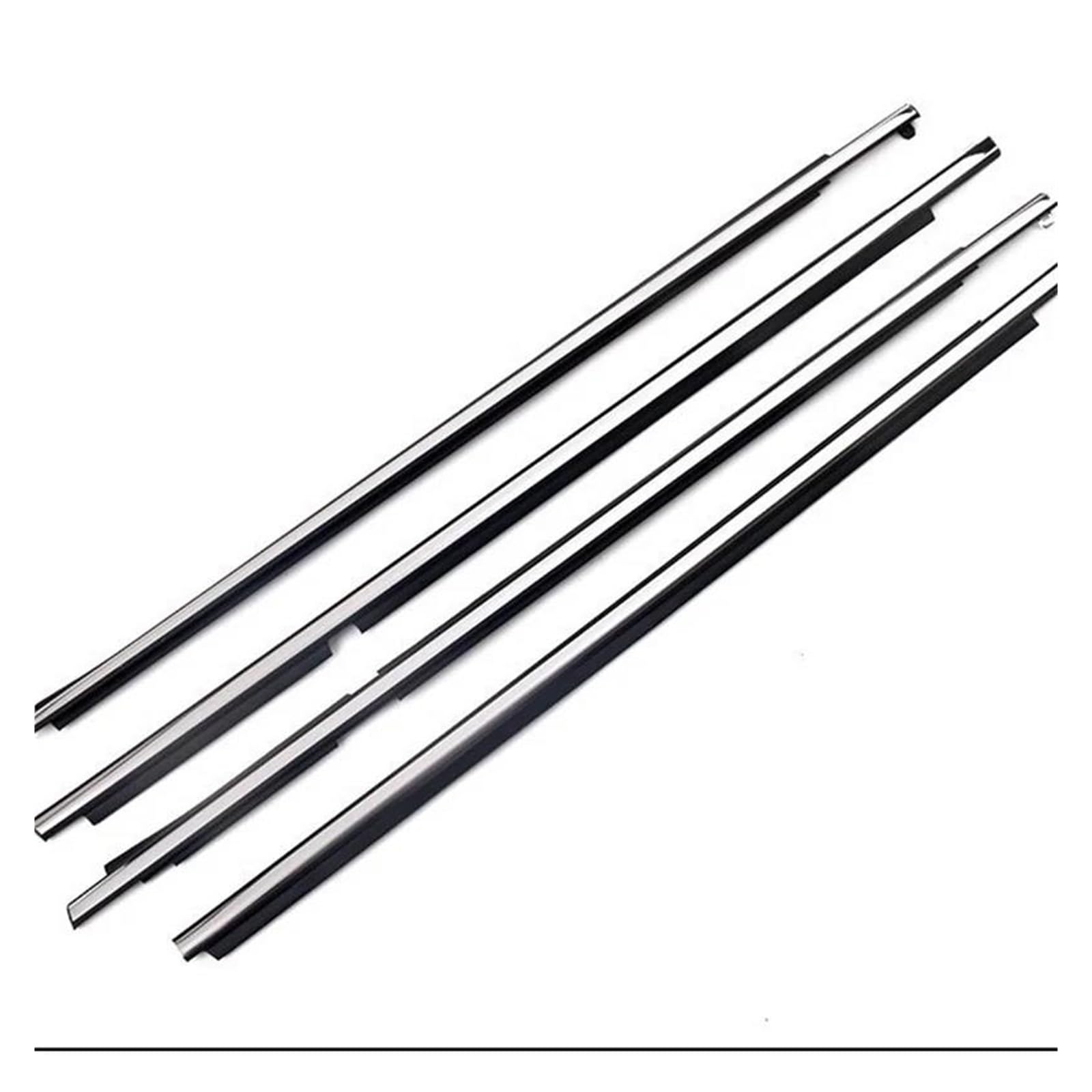 Hlwxmdz One Color For Toyota For Land Cruiser For Prado 120 2003-2009 For Gx470 Weatherstrip Seal 75711-60061 4Pcs Chrome Window Rubber Trim Car Window Seals