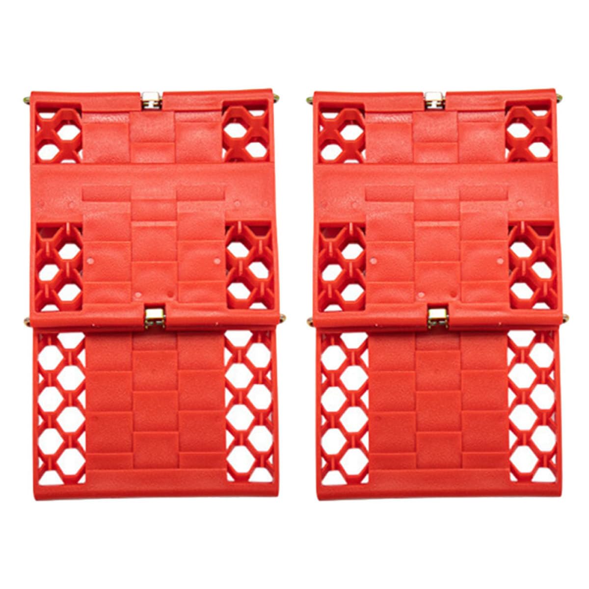 Tapis de traction pour voiture pliable rouge contre l'enlisement