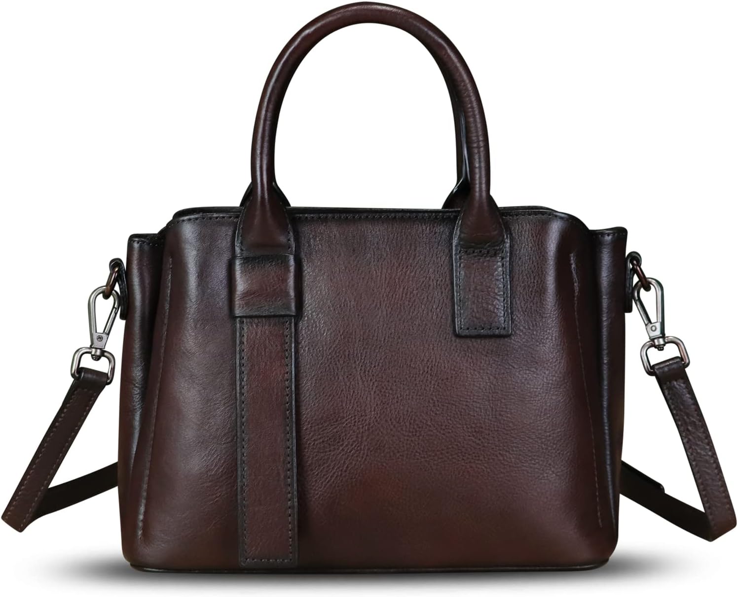 Genuine Leather Satchel for Women Top Handle Bags Handmade Purse Vintage Crossbody Handbags Retro Leather Hobo Bags