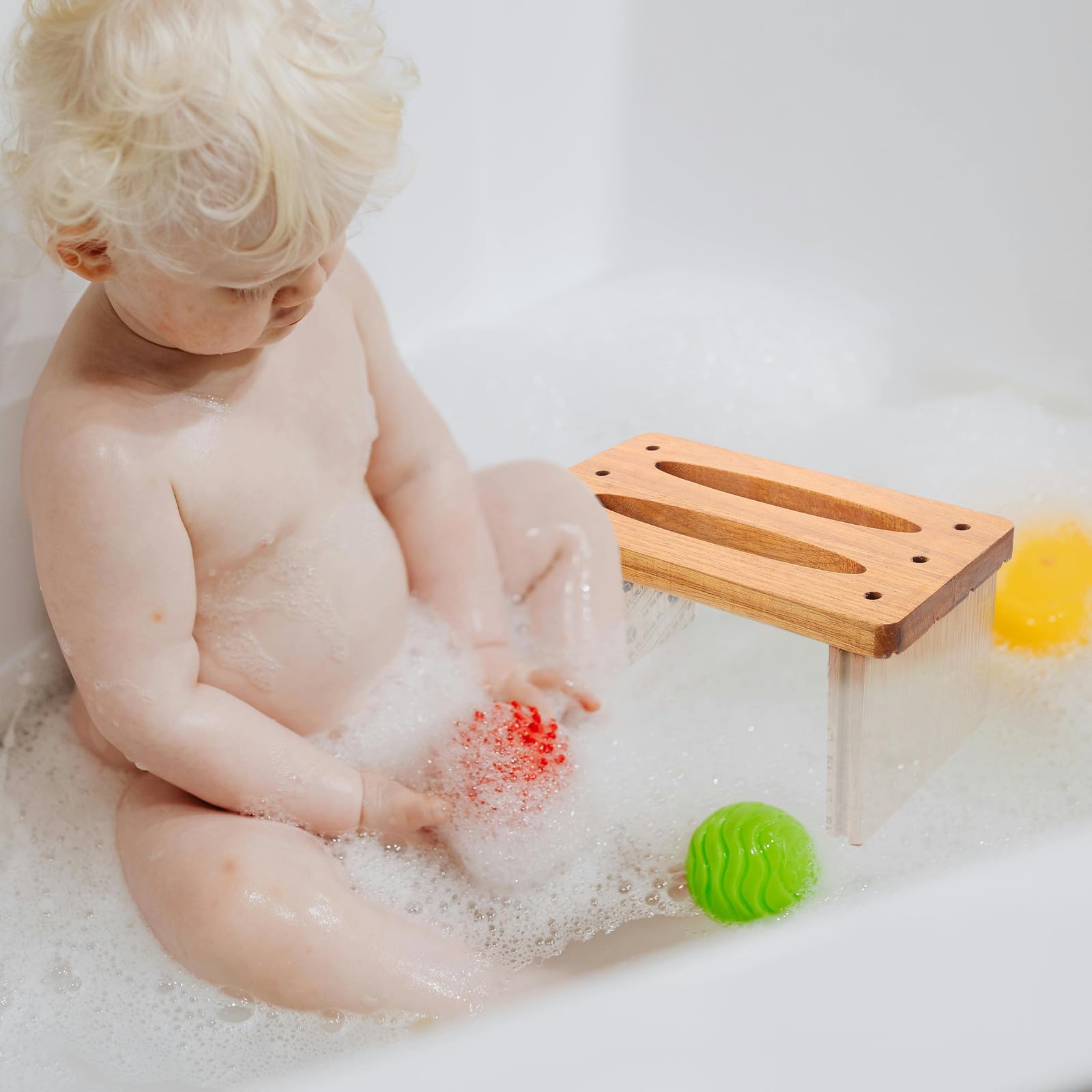 Taburete de Baño Infantil de Madera, Pequeño y Compacto para Uso Práctico