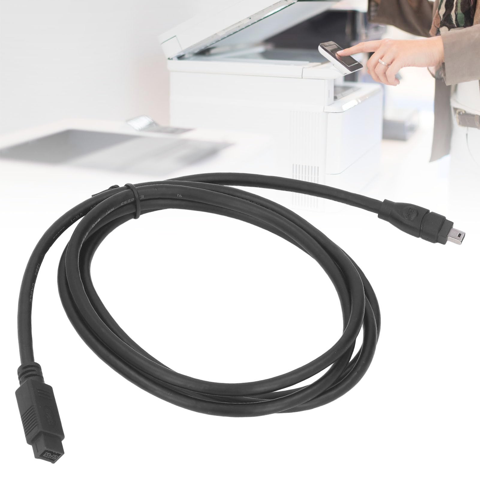 Cavo Firewire 800-400 da 9 a 4 Pin (9 Pin 4 Pin) 1,8 M, da Maschio a Maschio IEEE 1394 Cavo Firewire 800 da 9 Pin/4 Pin 6 Piedi (da 9 Pin a 4 Pin)