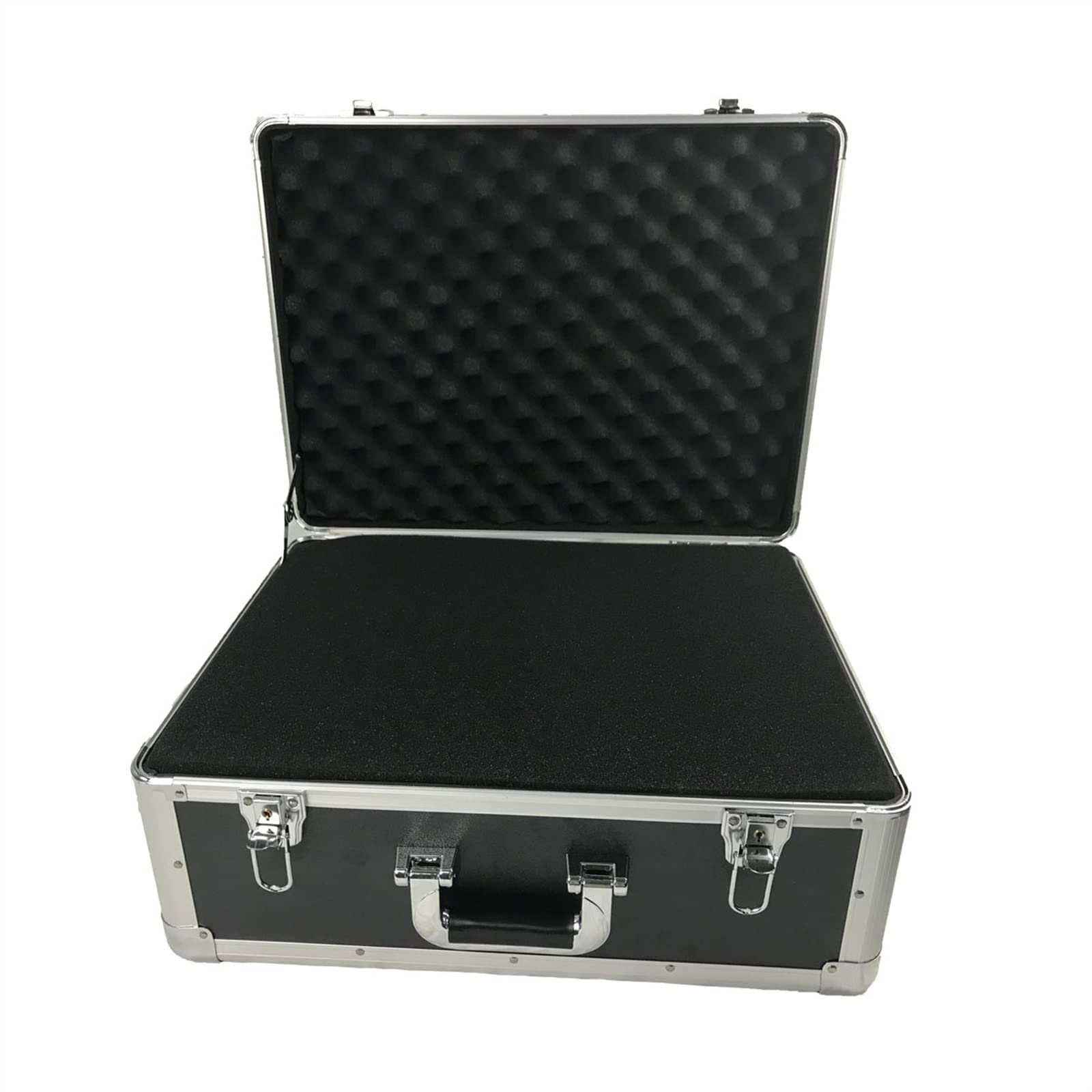Przenośna skrzynka narzędziowa Aluminiowa twarda walizka na narzędzia, teczka na narzędzia Przenośne pudełko do przechowywania Zamykane etui na tabletki, odpowiednie do miejsca pracy i rodziny, czarny organizer do przechowywania narzędzi (kolor: złoty, ro