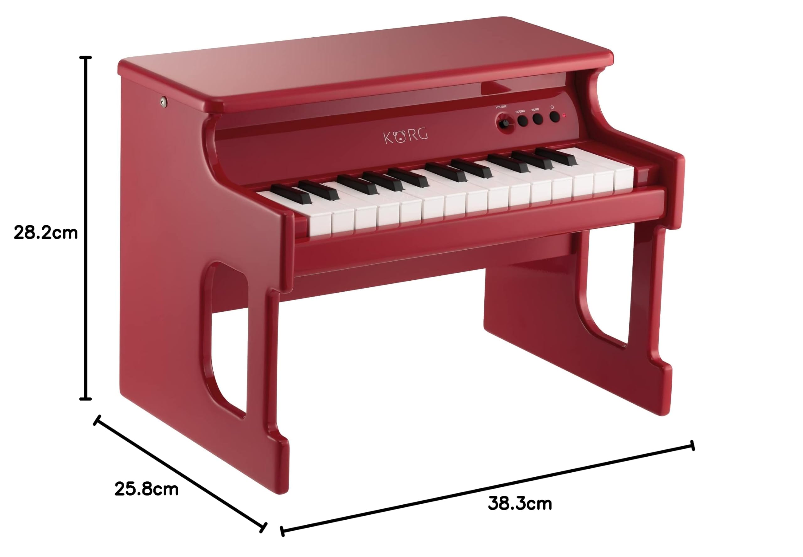 Amazon.co.jp: Korg tinyPiano Mini Keyboard 25 Keys, red : Musical