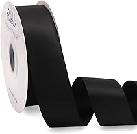 Vista 85 de Ribbli - Cinta de satén burdeos de doble cara, 1 pulgada x 50 yardas - Cinta burdeos oscuro de satén para envoltura de regalos, manualidades