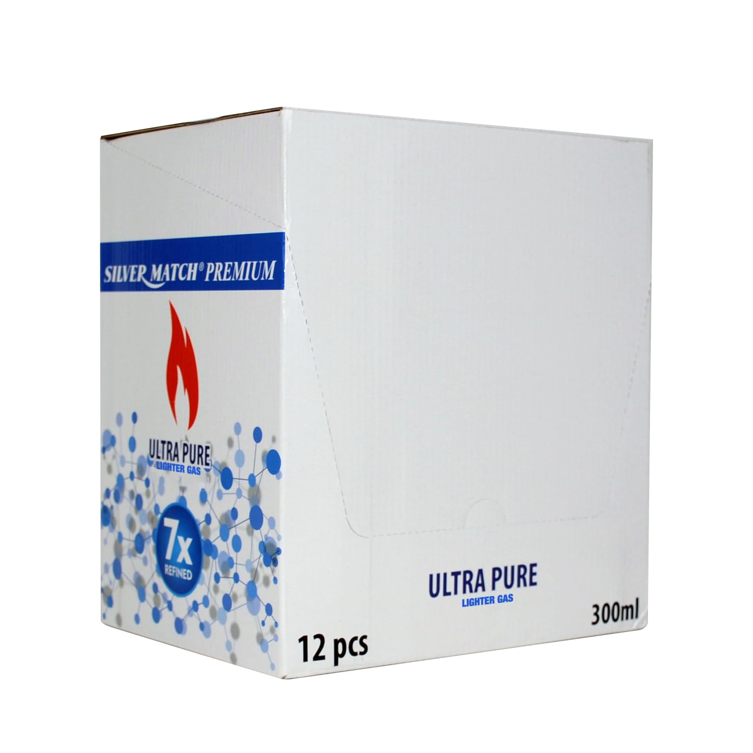 12 x 300ml Gas per accendini con 5 adattatori | Gas puro e pulito, raffinato x7 vicino al 100%. Gas premium per estrazioni e torce. Particolarmente indicato per estrazioni BHO. | Gas di ricarica