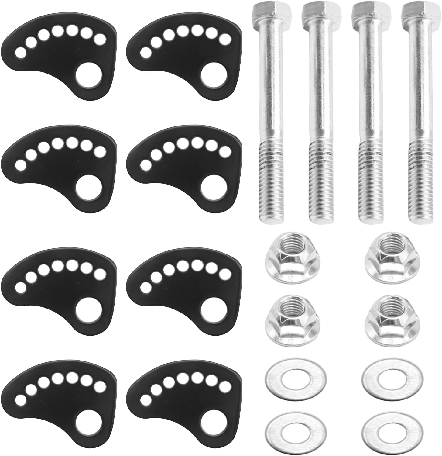 Caster Camber Kit Alignment Locking Cam Plate, Camber Lock Alignment Fix and Upper Arm Cam Bolt, Replacement for GMC SIERRA1500 2WD 4WD 1999-2019