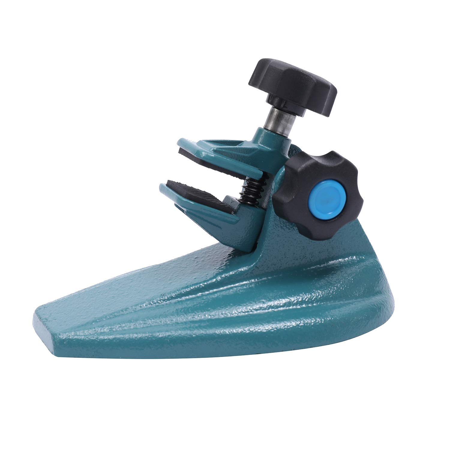 TOPWAY Support de Micromètre avec Double Patins Antidérapants et Base en Fonte pour le Serrage de Micromètres Extérieurs Jusqu'à 4" / 100 mm 401349