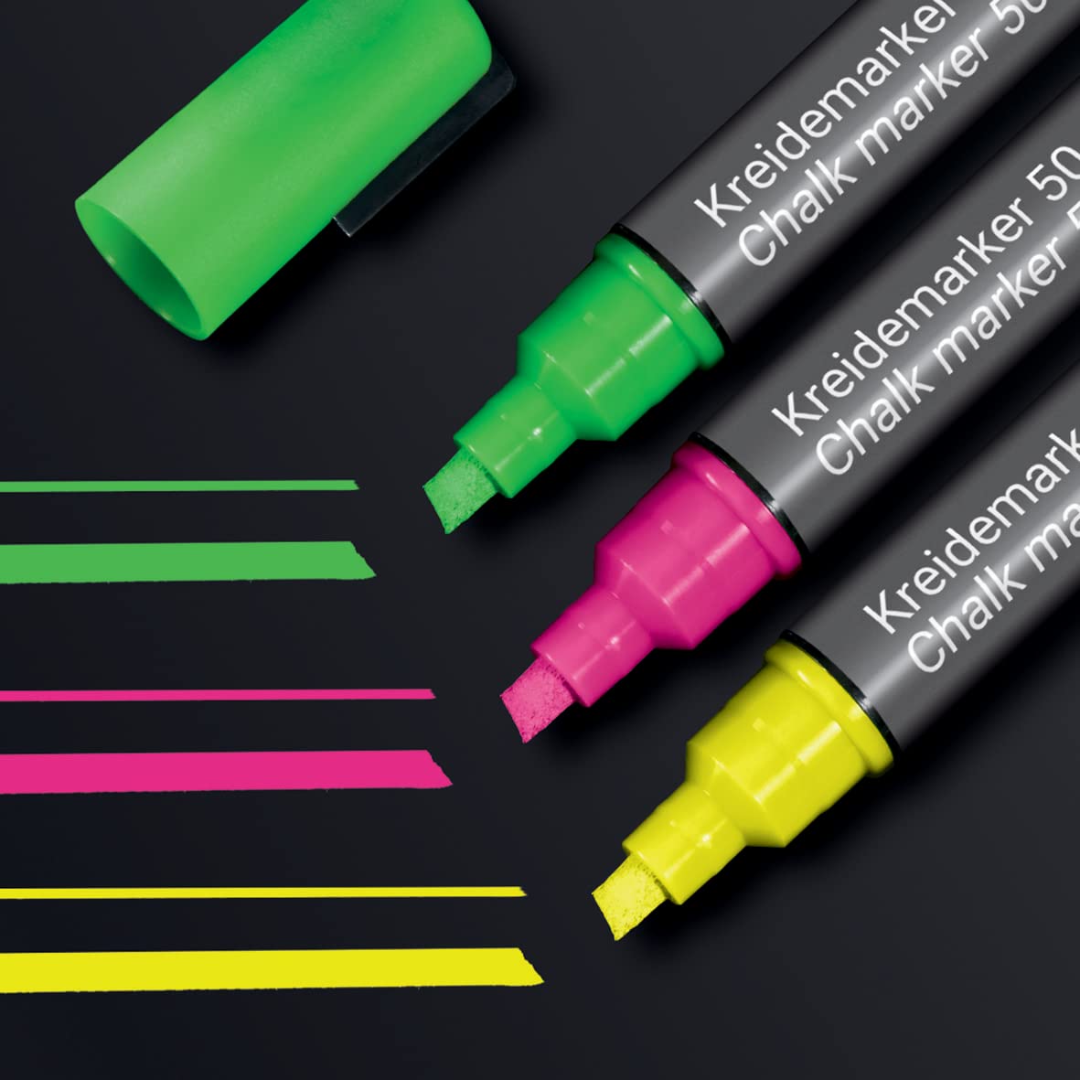 SIGEL BA182 Chalk markers - wipeable with a damp or dry cloth - pink,