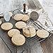 Nordic Ware 01280 Greetings Cast Cookie Stamps, 3-inch rounds, Silver