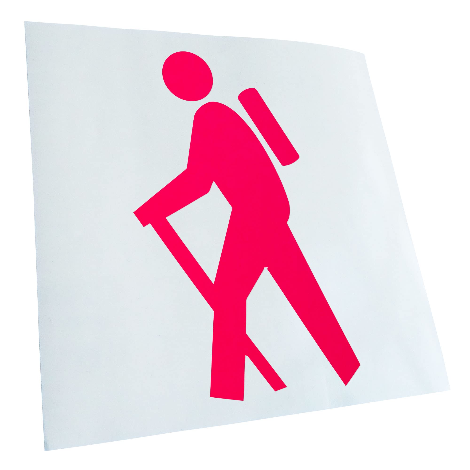 Kiwistar - Car Sticker - Hiker Pictogram - Rear Window Car Sticker Weatherproof for Car Truck Moped Truck - Sticker Exterior Self-Adhesive Tuning Accessories for Window Vehicle Window