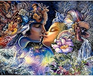 5D DIY Diamond Arts and Crafts Painting Kits Full Drill, Lovers Rhinestone Crystal Cross Stitch Embroidery Pictures by Numbers for Adults Kids Gifts Home Wall Decor, 11.8x15.8 in, Clear