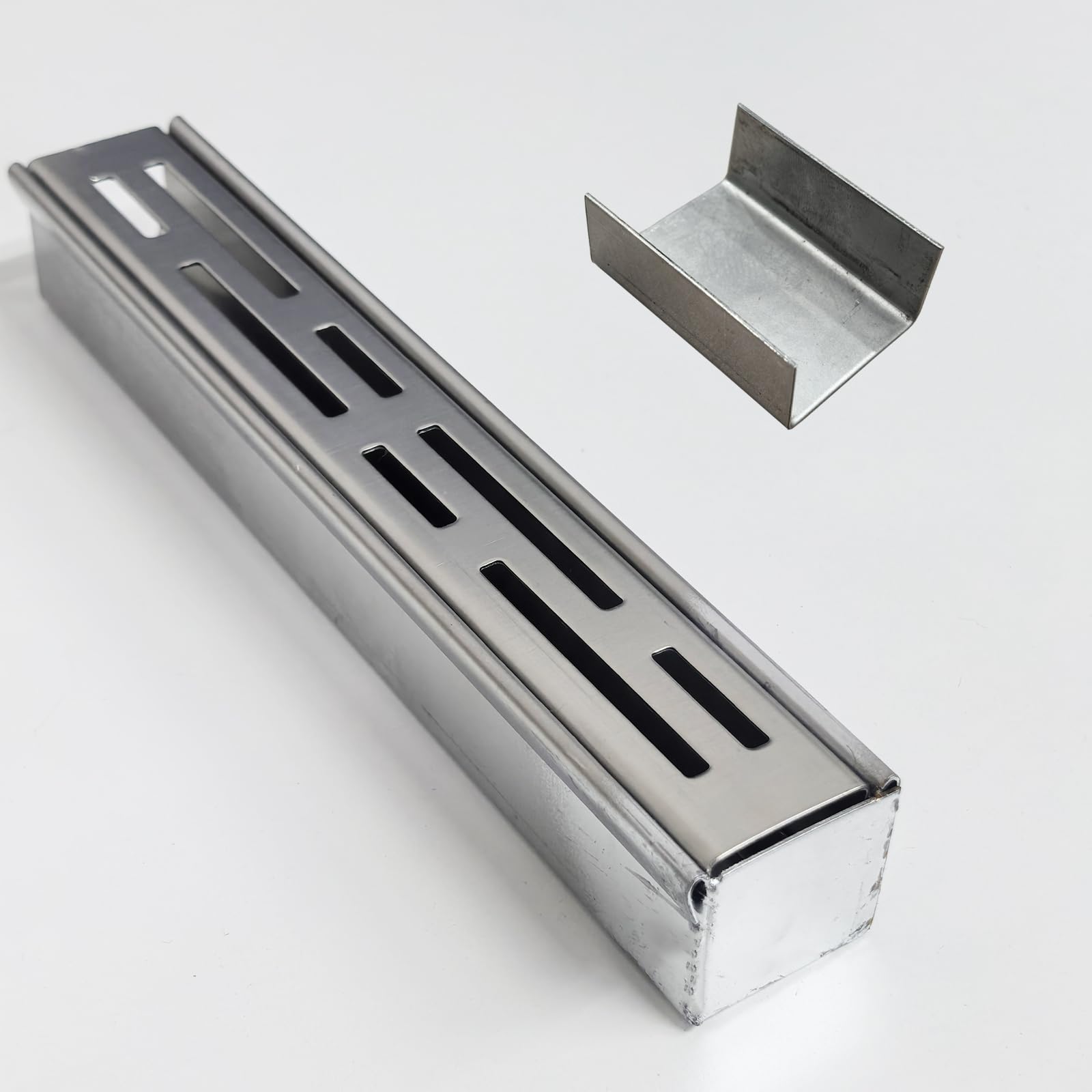 Piccolo Canaletta Scolo Accessori, Tappo Terminale con Connettore, per Canaletta Scolo 3,5cm