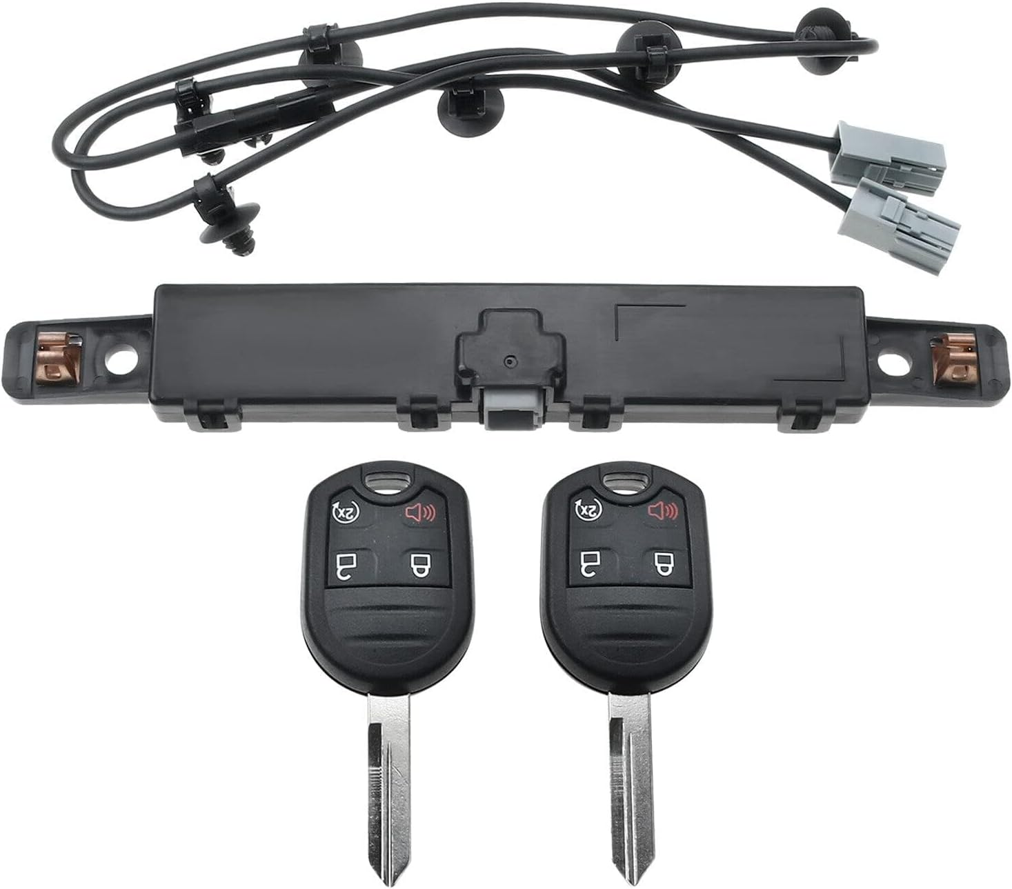 A-Premium Car Auto Starter Remote Start System Kit Fit for Ford F-150 F150 Edge 2011 2012 2013 2014 with 2-Keys, Power Door Locks, Remote Start Kit, BC3Z-19G364-A