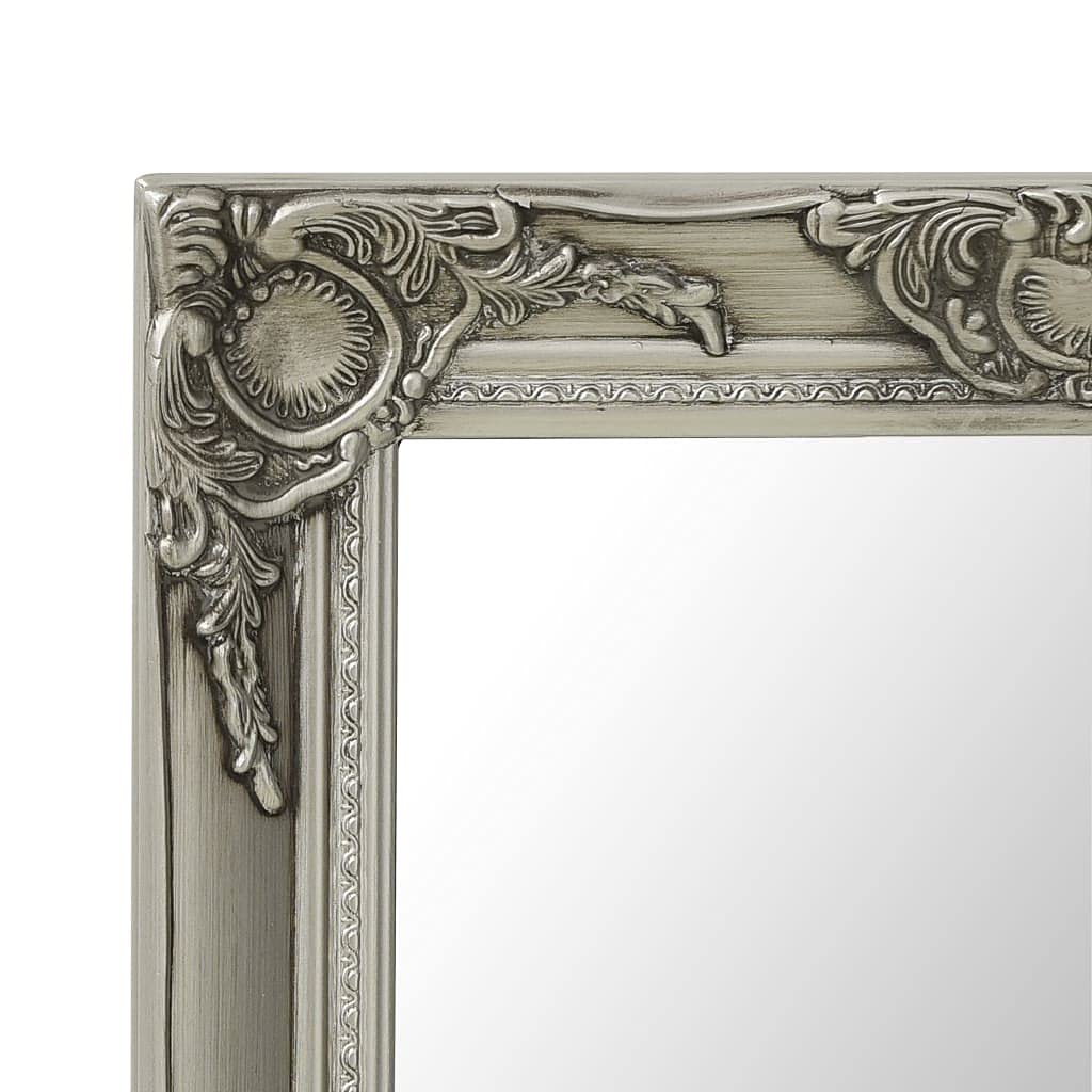 Woonisher Specchio da Parete Stile Barocco 50x60 cm Argento