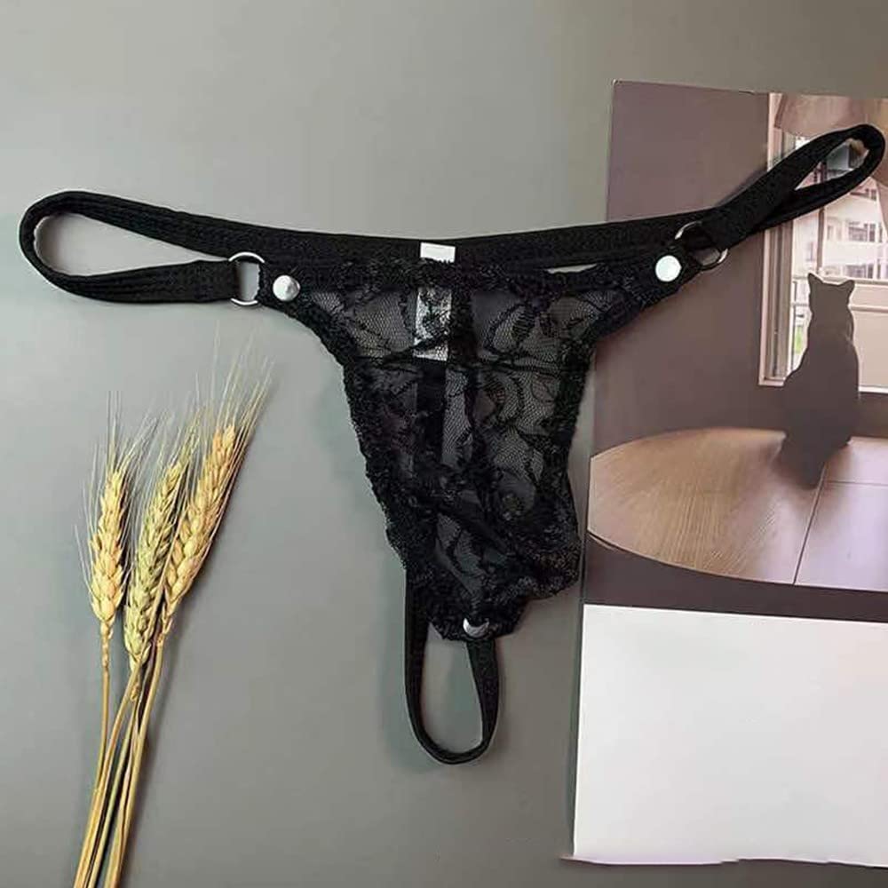 Intimo Trasparente Da Uomo Perizoma Lucido Setoso Intimo - Foto 11