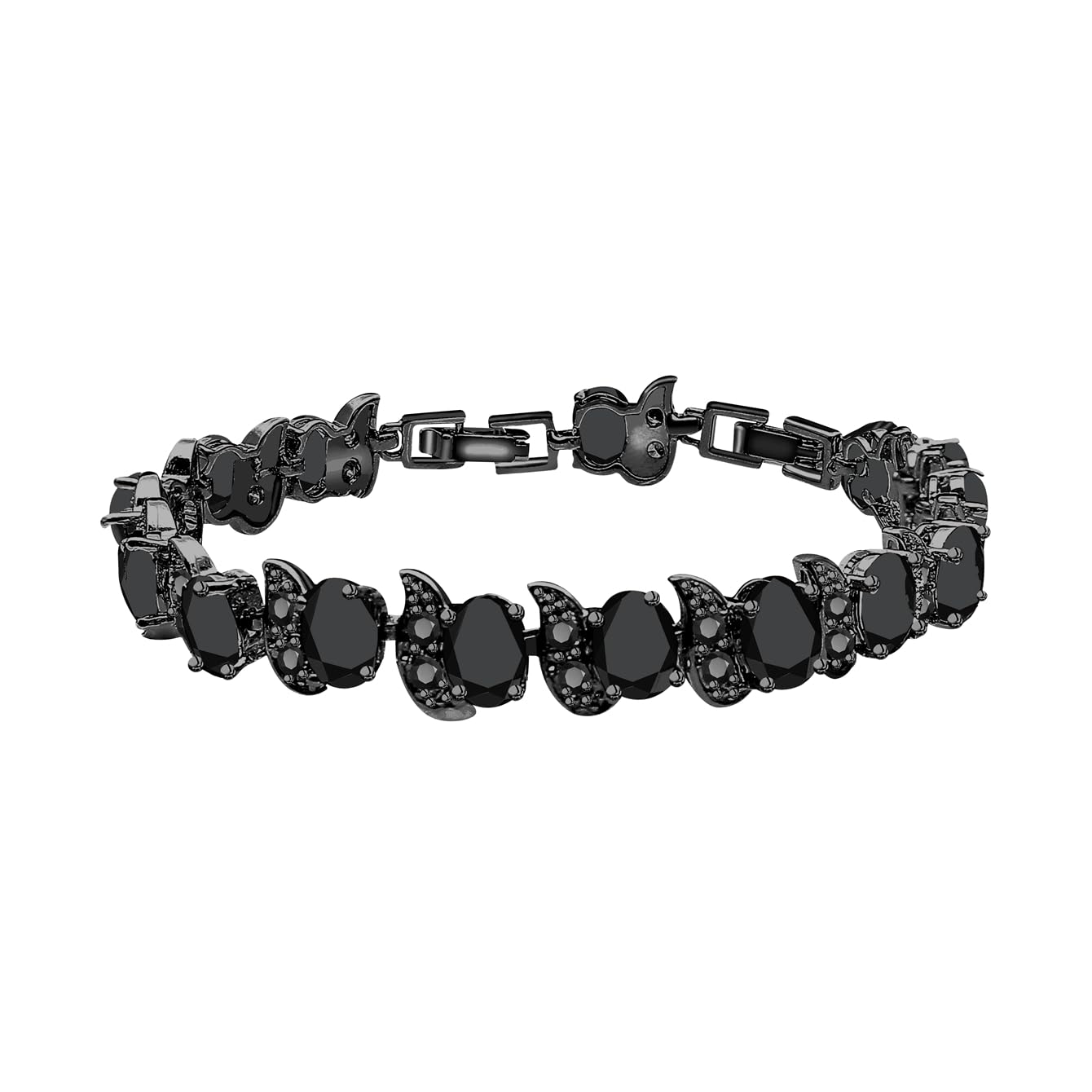 LMXXVJ Fashion Tennis Bracelet Created Emerald White Gold Plated Charm Bracelet Gifts Jewelry for Women