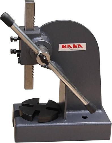KAKA INDUSTRIAL Prensa de árbol, prensa de banco manual de capacidad de 1 tonelada, cuerpo de acero resistente AP-1, altura de 4 pulgadas, para