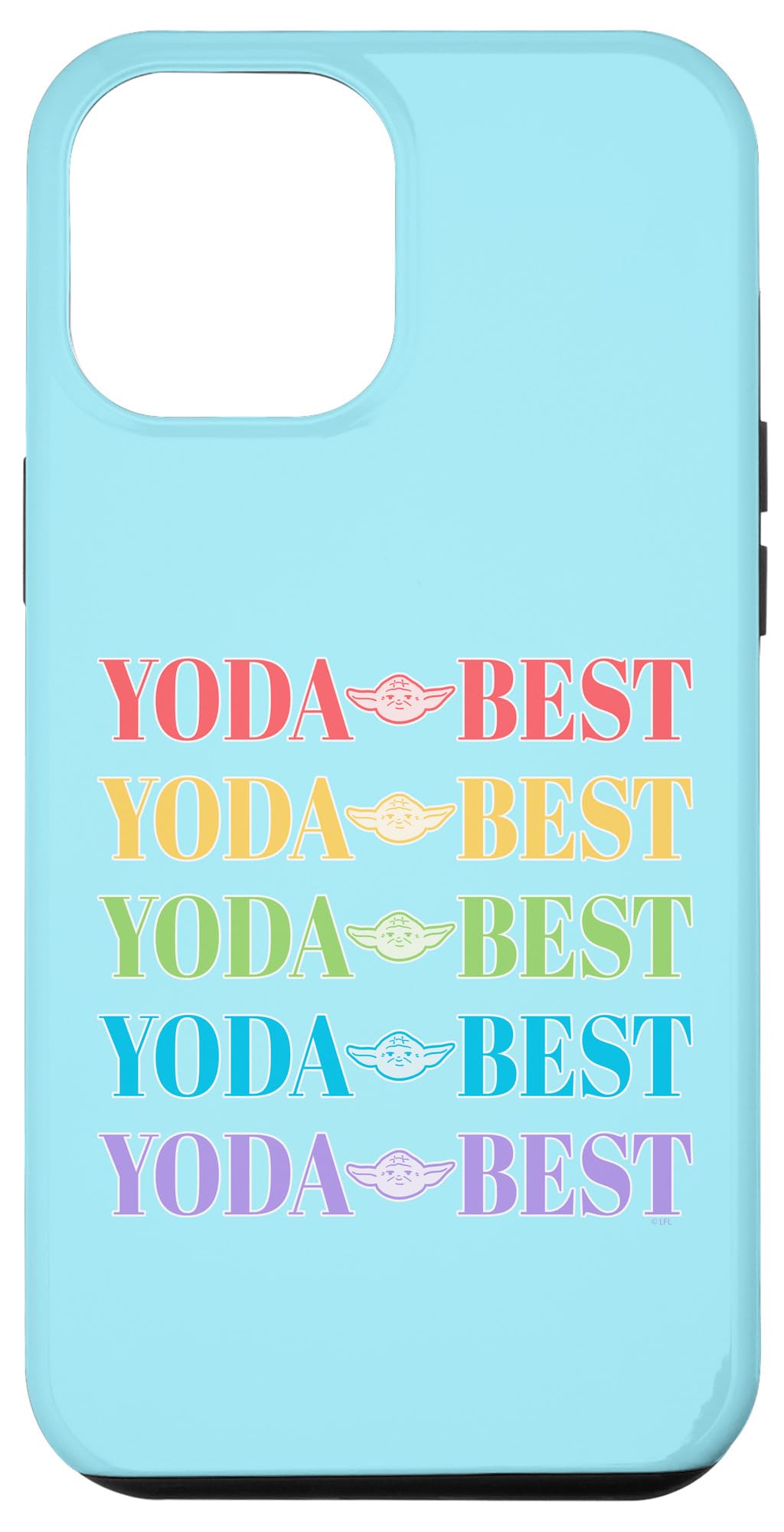 Coque Star Wars Yoda iPhone 12 Pro Max idée cadeau anniversaire Rainbow Stack - 4