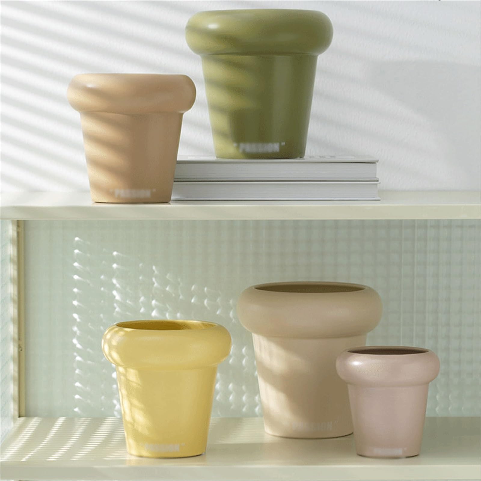 Doniczki Ceramiczne doniczki idealnie nadają się do uprawy roślin domowych, a także stanowią doskonałą dekorację stołu Doniczka ceramiczna(Biały,Duży)