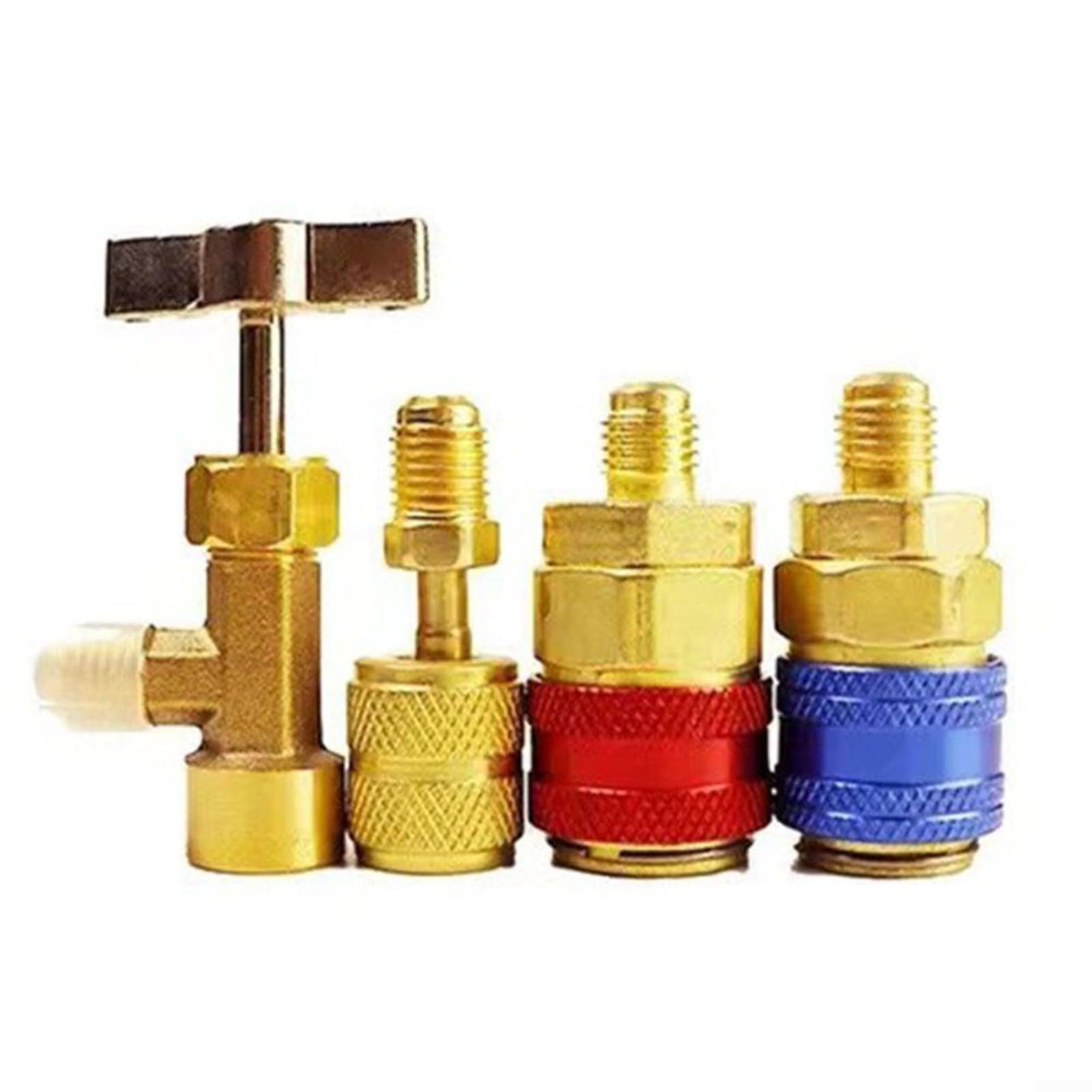 Manometer Set für R410A R404A R134a, Klimaanlage Wartungswerkzeug mit 3 Schläuchen, Messbereich -20°C bis 60°C, 500PSI(C)