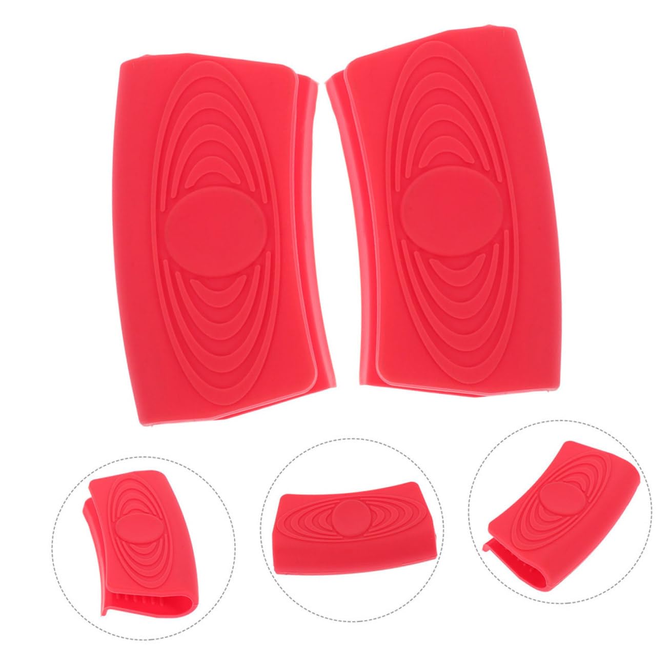 Manchons Silicone Pour Poignées De Casseroles - Lot De 4 Protège-mains Anti-chaleur, Antidérapants
