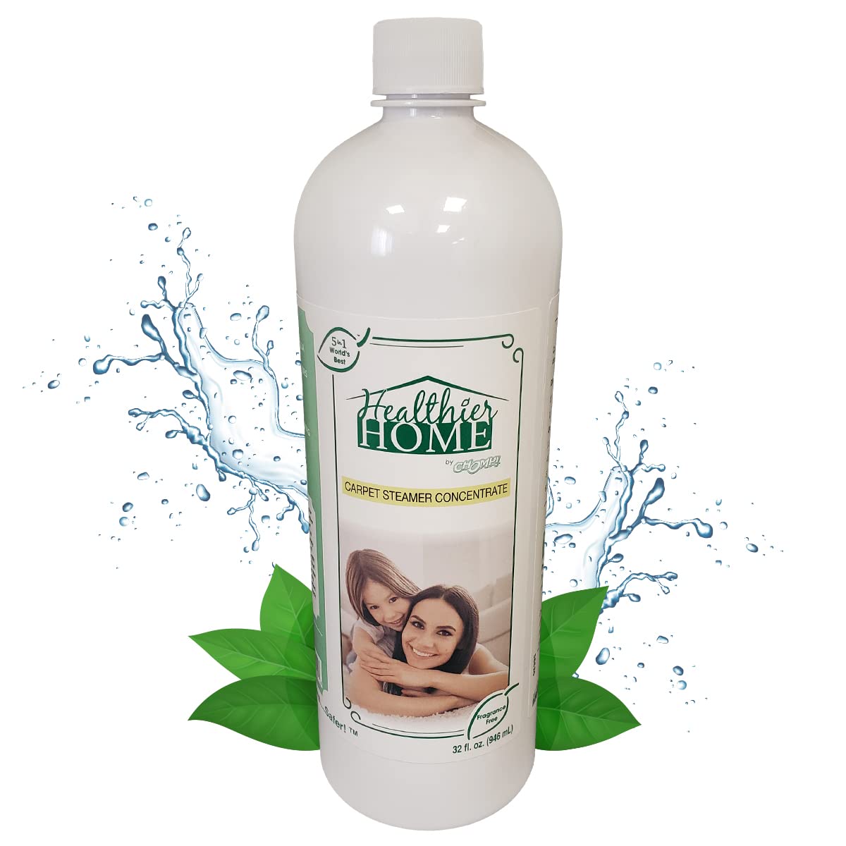 CHOMP! Professional Carpet Steamer Concentrate: 5X Stain Remover & Deodorizer Healthier Home Cleaner Protector Rugs Upholstery Cars Pet Odors 32 FL OZ