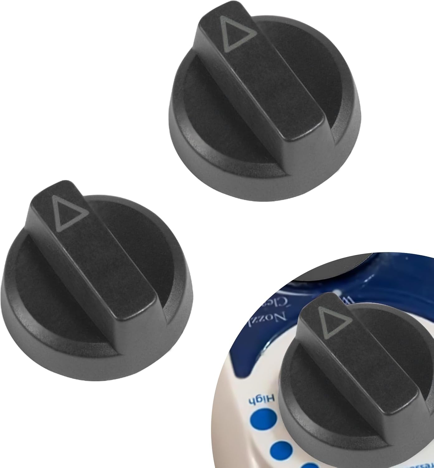 NBPLUS Replacement Knob for Luxe Bidet Neo 120 & Neo 185, Durable Bidet Toilet Parts with Symbols, Easy Install White