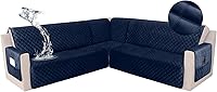 Vista 9 de HDCAXKJ Funda impermeable para sofá modular esquinero, de terciopelo en forma de L, para mascotas y perros, suave, resistente, en forma de U, juego