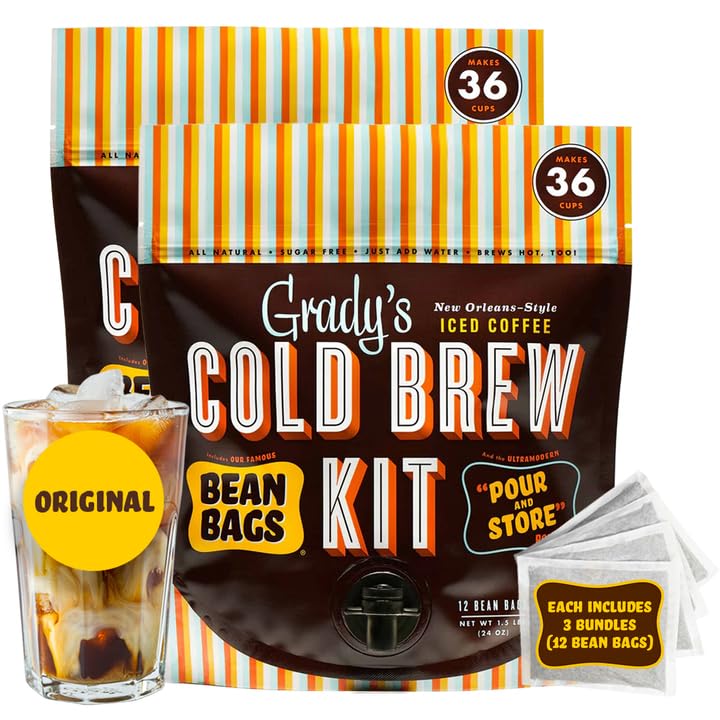 Grady's Cold Brew Coffee & Chicory Pouches (New Orleans Style)