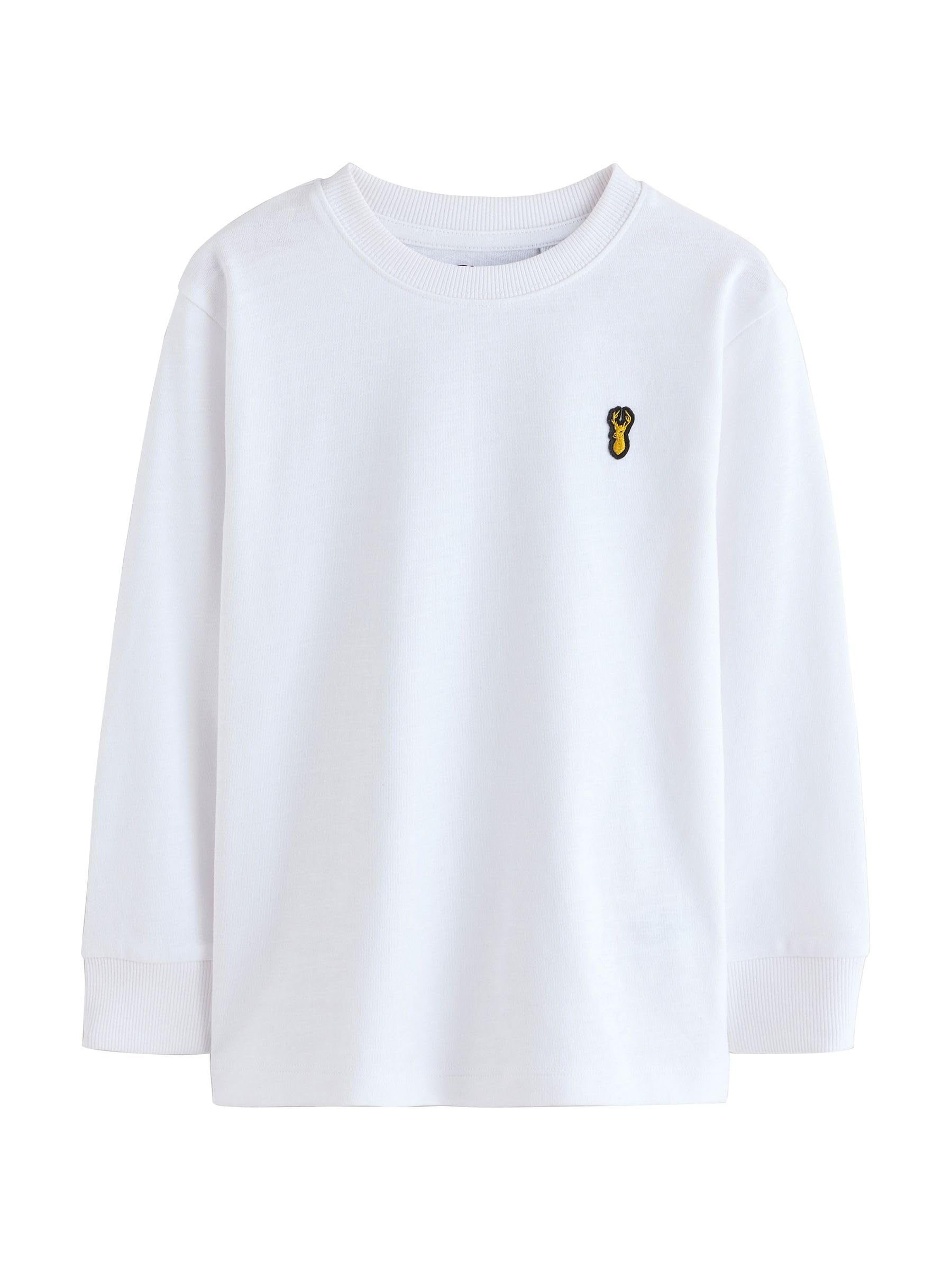 NEXT Jungen Gemütliche Langarmshirts im 8er-Pack mit Hirschlogo