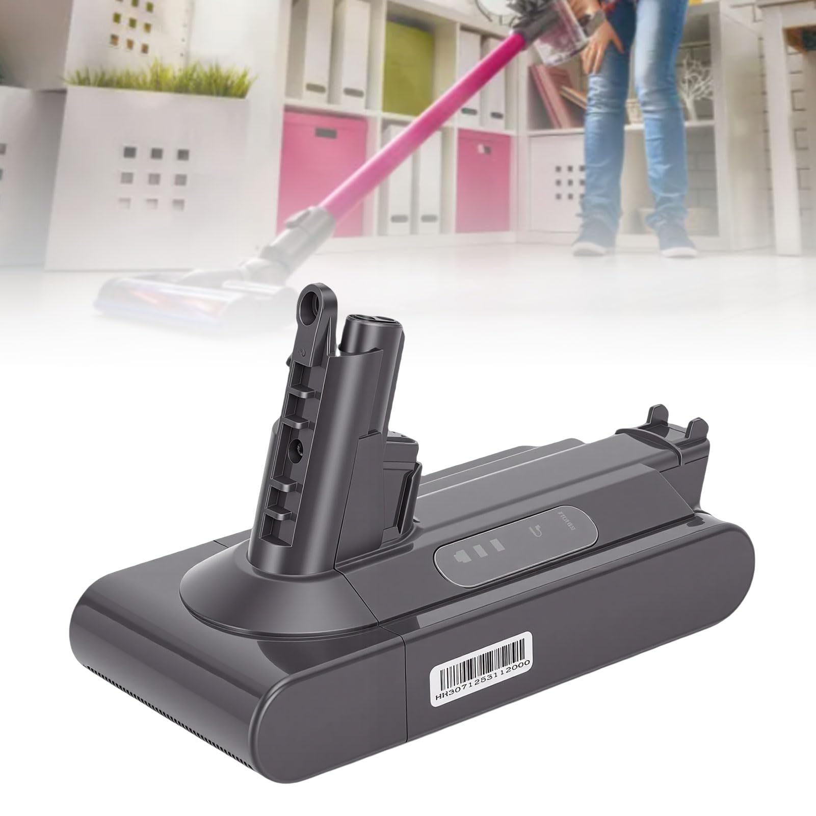 3000mAh Aspirapolvere Ricaricabile Batteria agli ioni di litio Handheld Aspirapolvere Ricambio per V10 Animal Absolute Motorhead Aspirapolvere