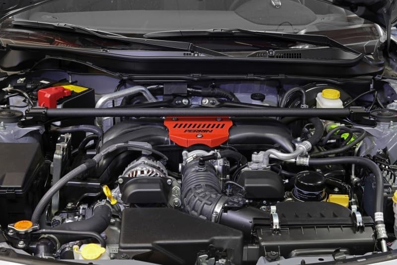Perrin Strut Brace - Black Wrinkle - 2013+ BRZ/FR-S/86/GR86 - PSP-SUS-066BK