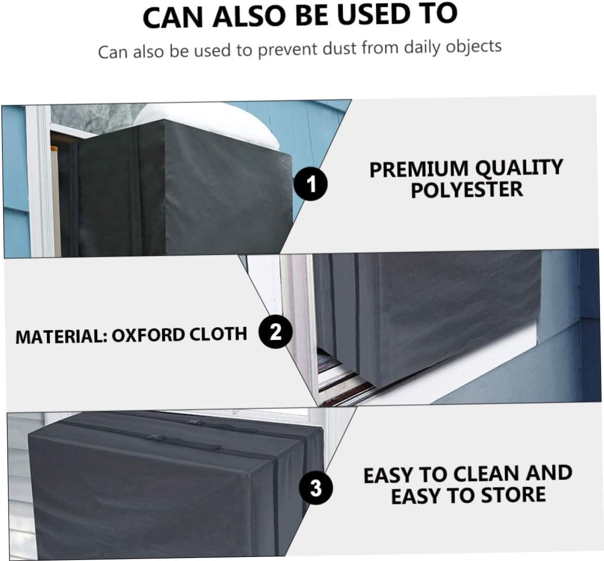 SHOWERORO Outdoor Air Conditioner Cover Protective Accessory for Units Full Coverage to Keep Your and Tidy for All Outdoor Conditions