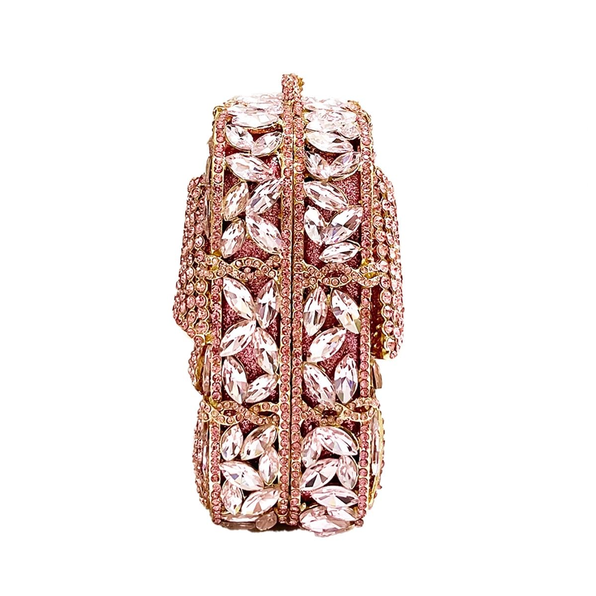 Shining - Bolso de mano para mujer, diseño de lazo y cristal, con diamantes de imitación, para boda, fiesta de graduación