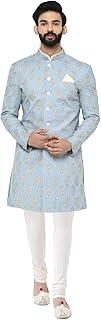 Men's Sherwani Set - Traditional Indian Ethnic Wear for Men - Ideal for Weddings, Festivals & Celebrations