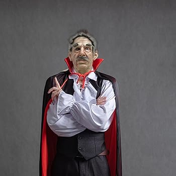 Masque Réaliste Vieil Homme En Latex - Pour Halloween, Soirée Horreur, Cosplay - Taille Adulte, Vision Claire