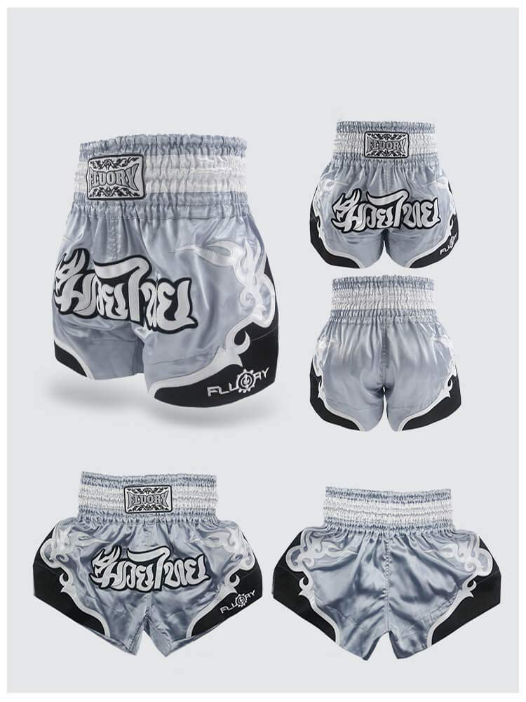 FLUORY Muay Thai Kampf-Shorts, MMA-Shorts, Kleidung, Training, Kfigkampf, Grappling, Kampfsport, Kickboxen, Shorts Kleidung - Image 3