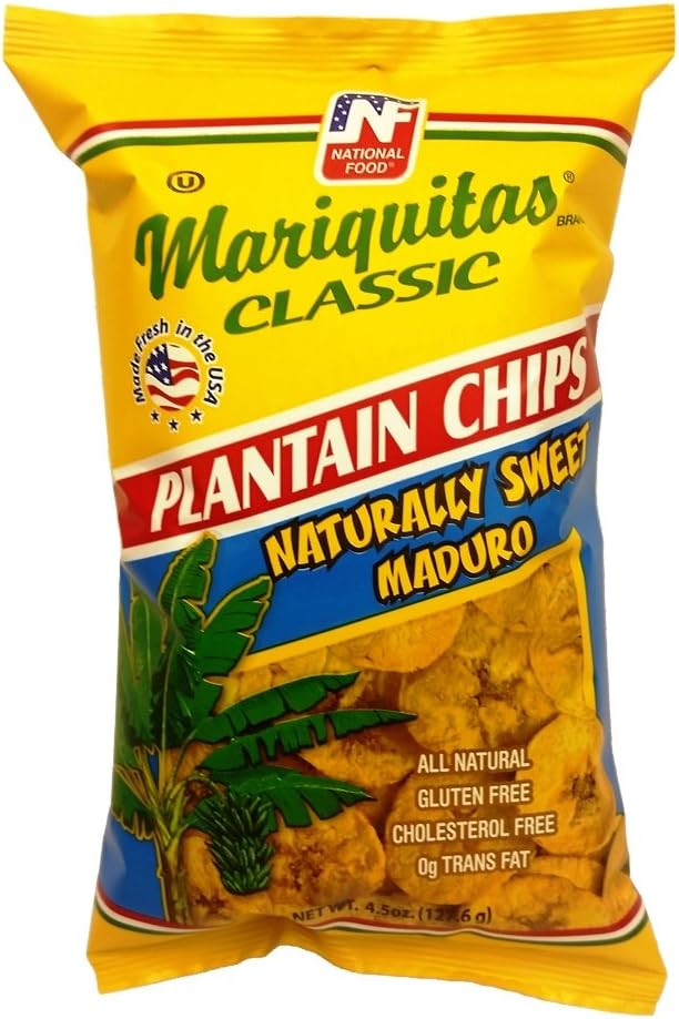 Mariquitas Plantain Chips, Ripe, 4.5 Ounce (Pack of 12)